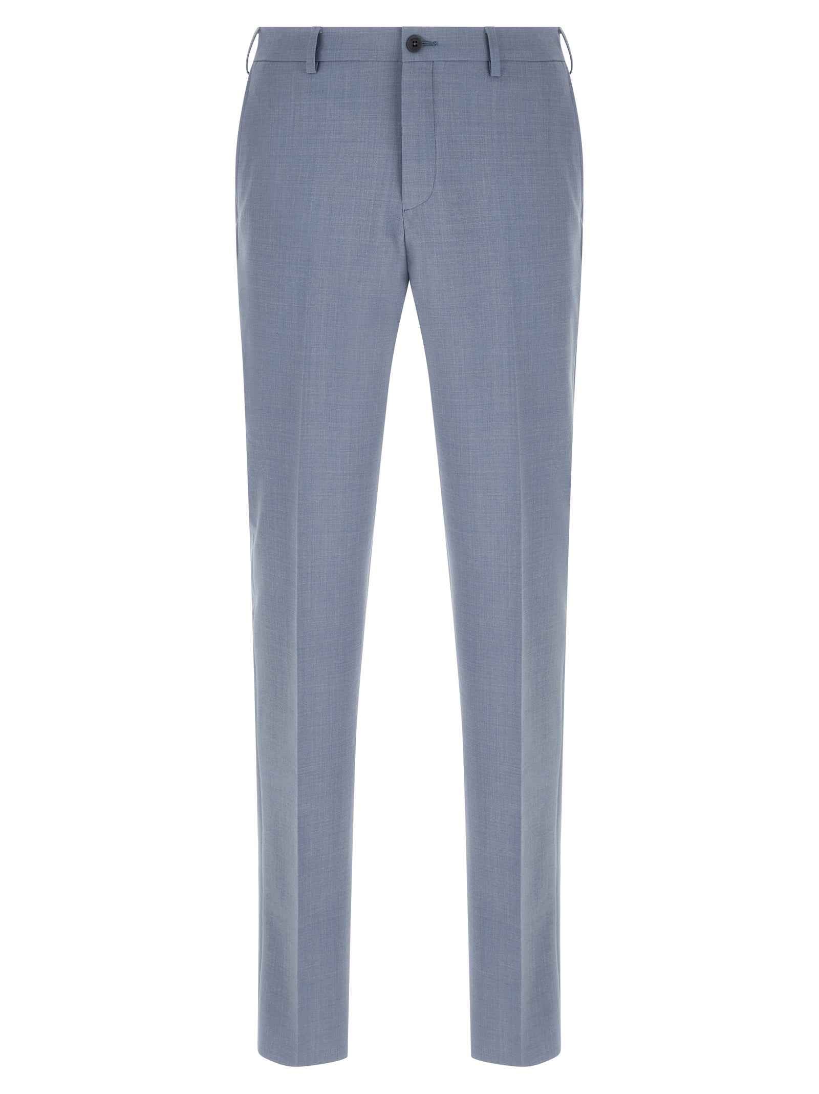 Blue Polyester Two-Piece Suit