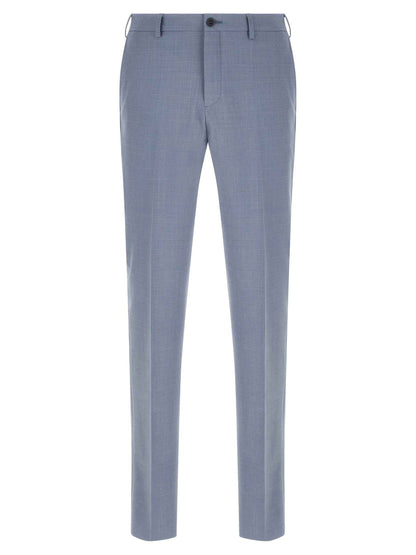 Blue Polyester Two-Piece Suit