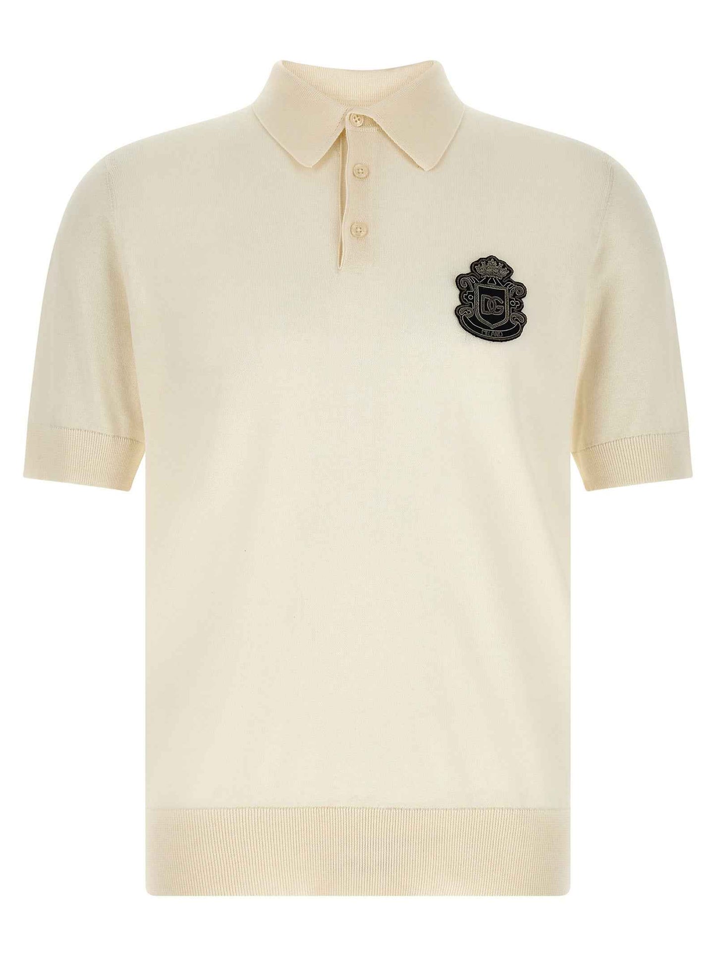 White Cotton Polo Shirt