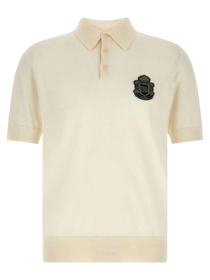 White Cotton Polo Shirt