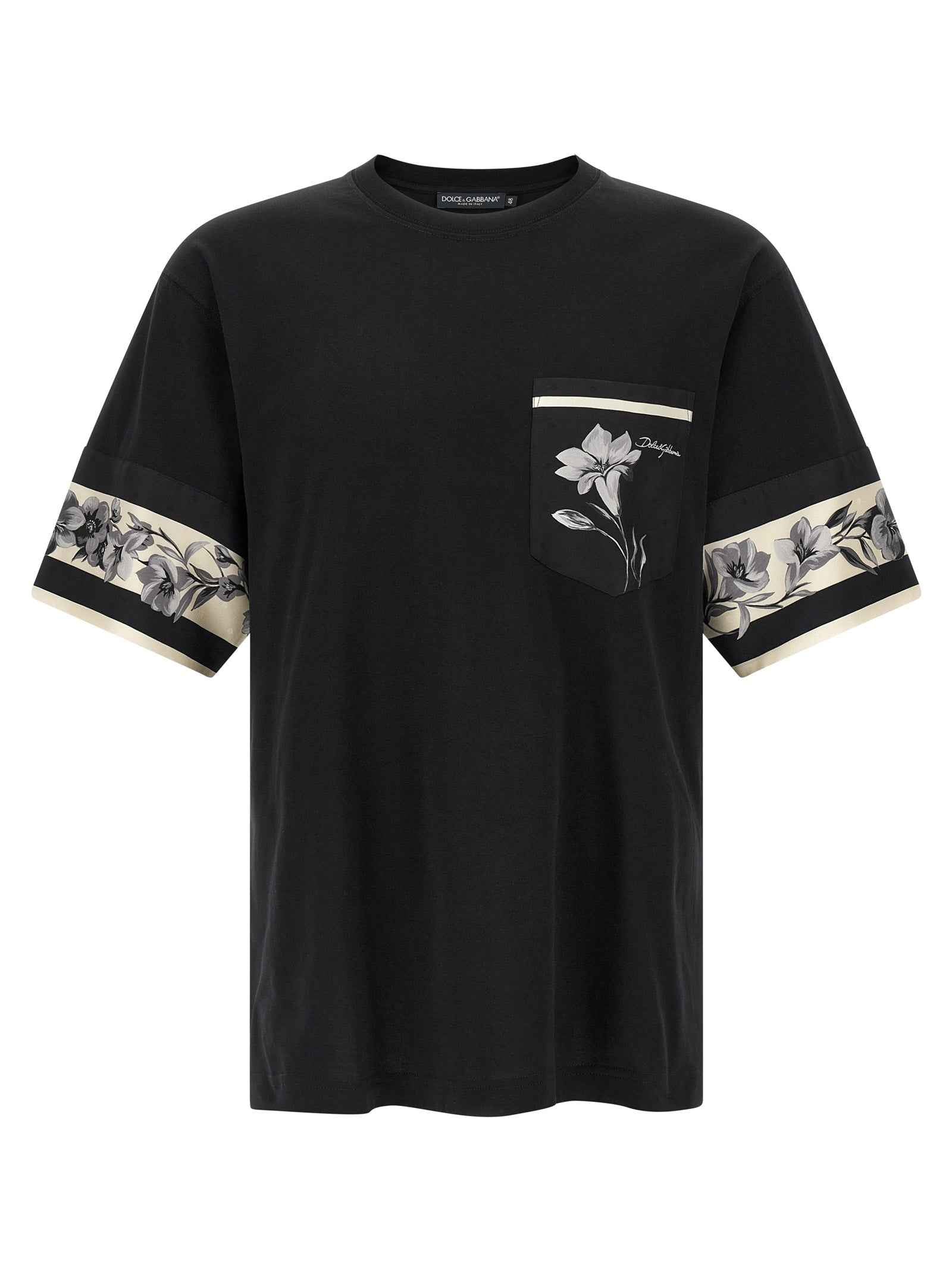 Black Cotton Long Sleeve T-Shirt