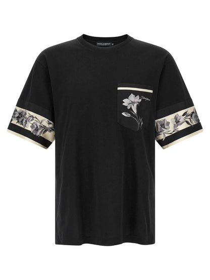 Black Cotton Long Sleeve T-Shirt