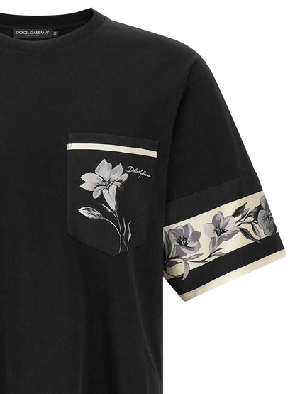 Black Cotton Long Sleeve T-Shirt