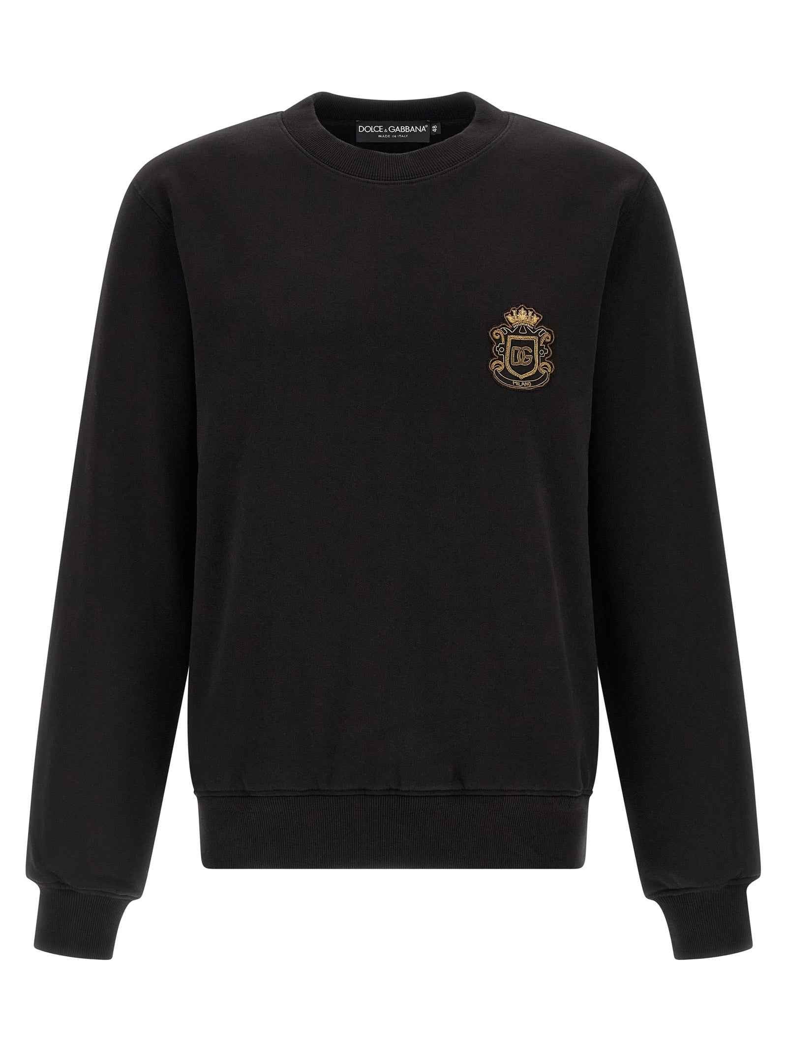 Black Cotton Sweatshirt