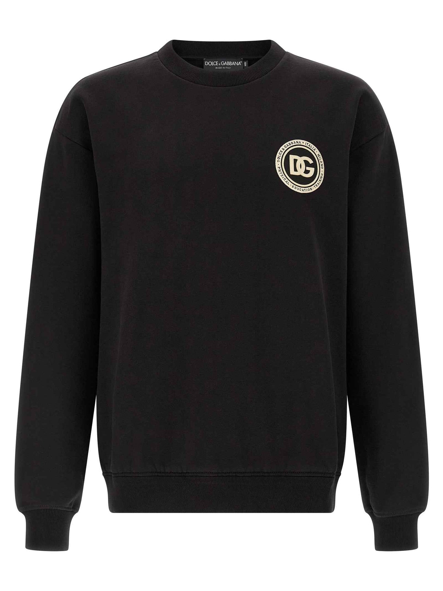 Black Cotton Sweatshirt