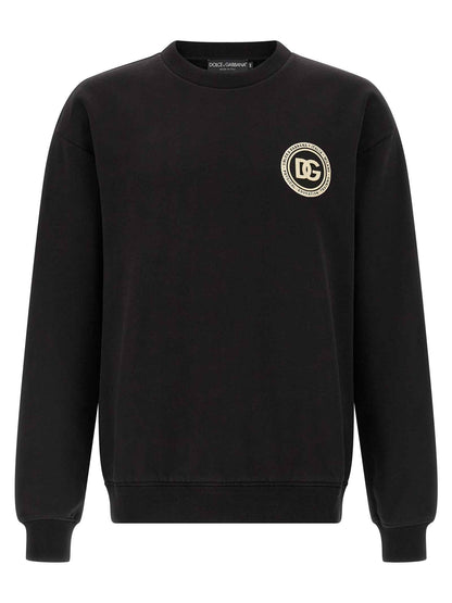 Black Cotton Sweatshirt