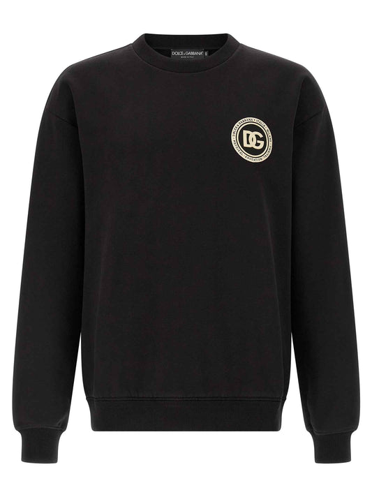 Black Cotton Sweatshirt