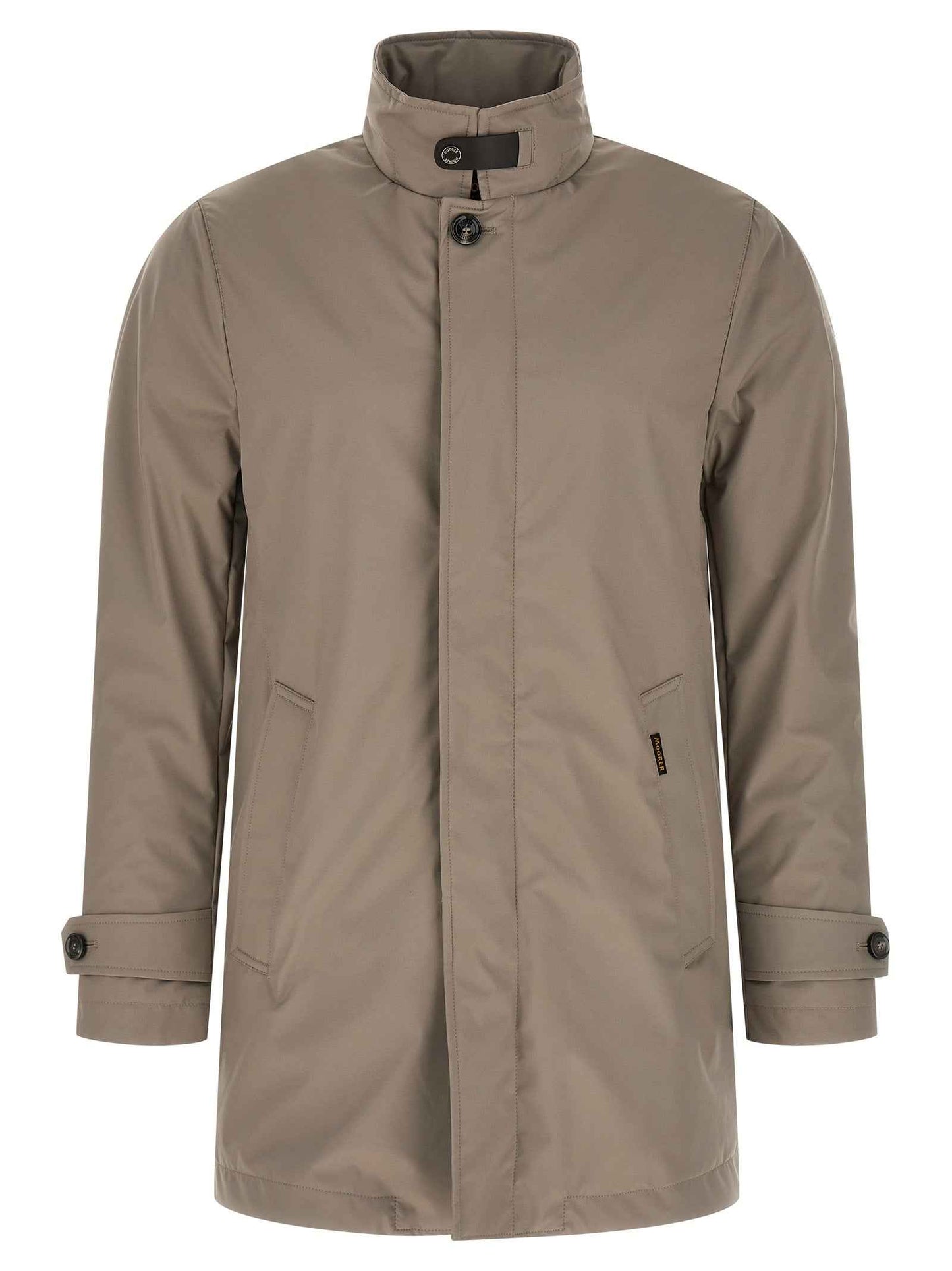 Gray Polyester Shell Jacket