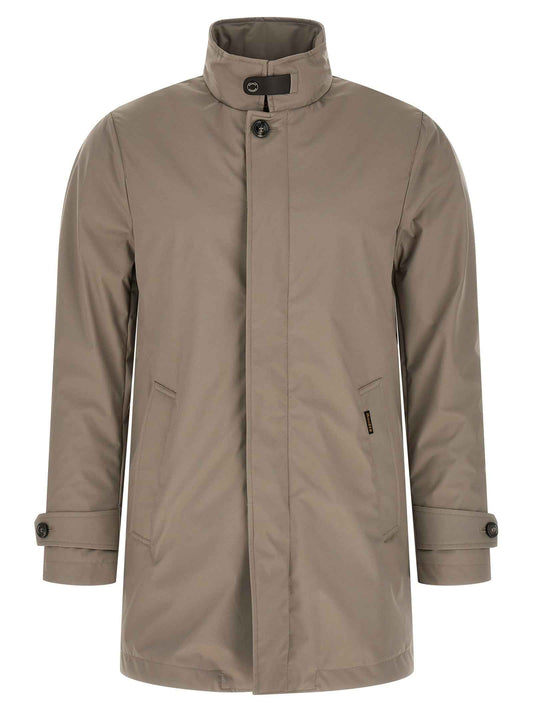 Gray Polyester Shell Jacket