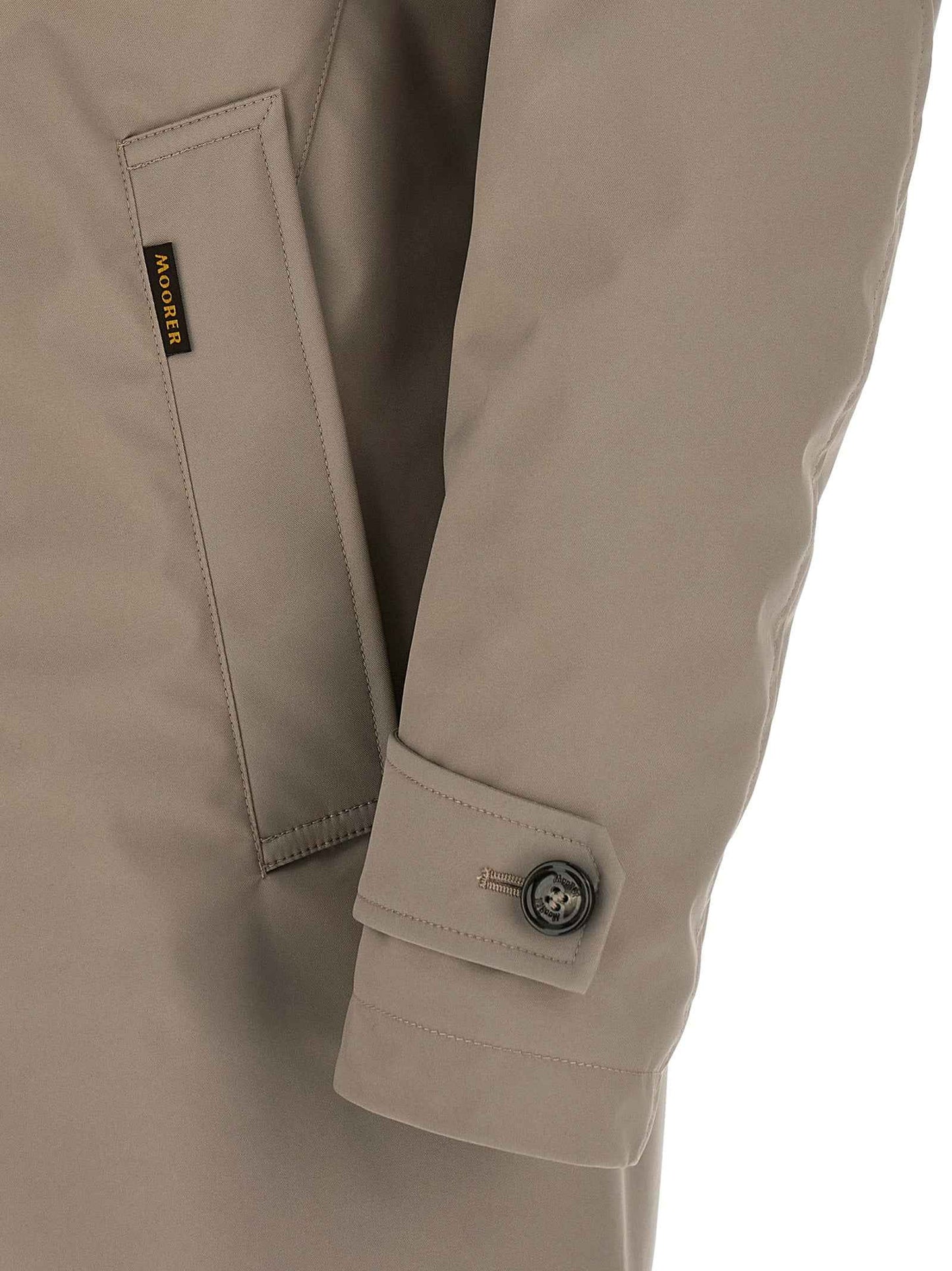 Gray Polyester Shell Jacket