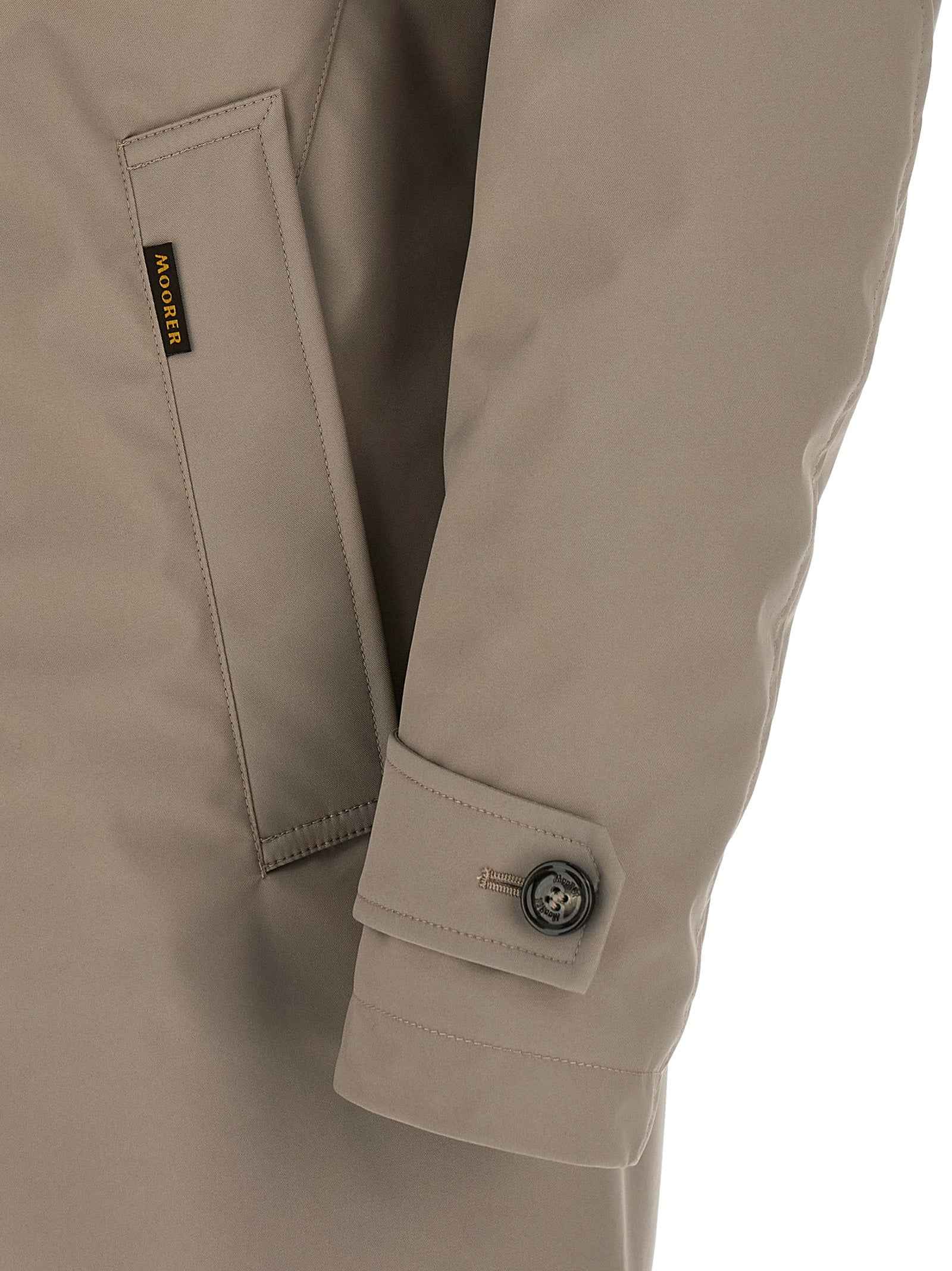 Gray Polyester Shell Jacket