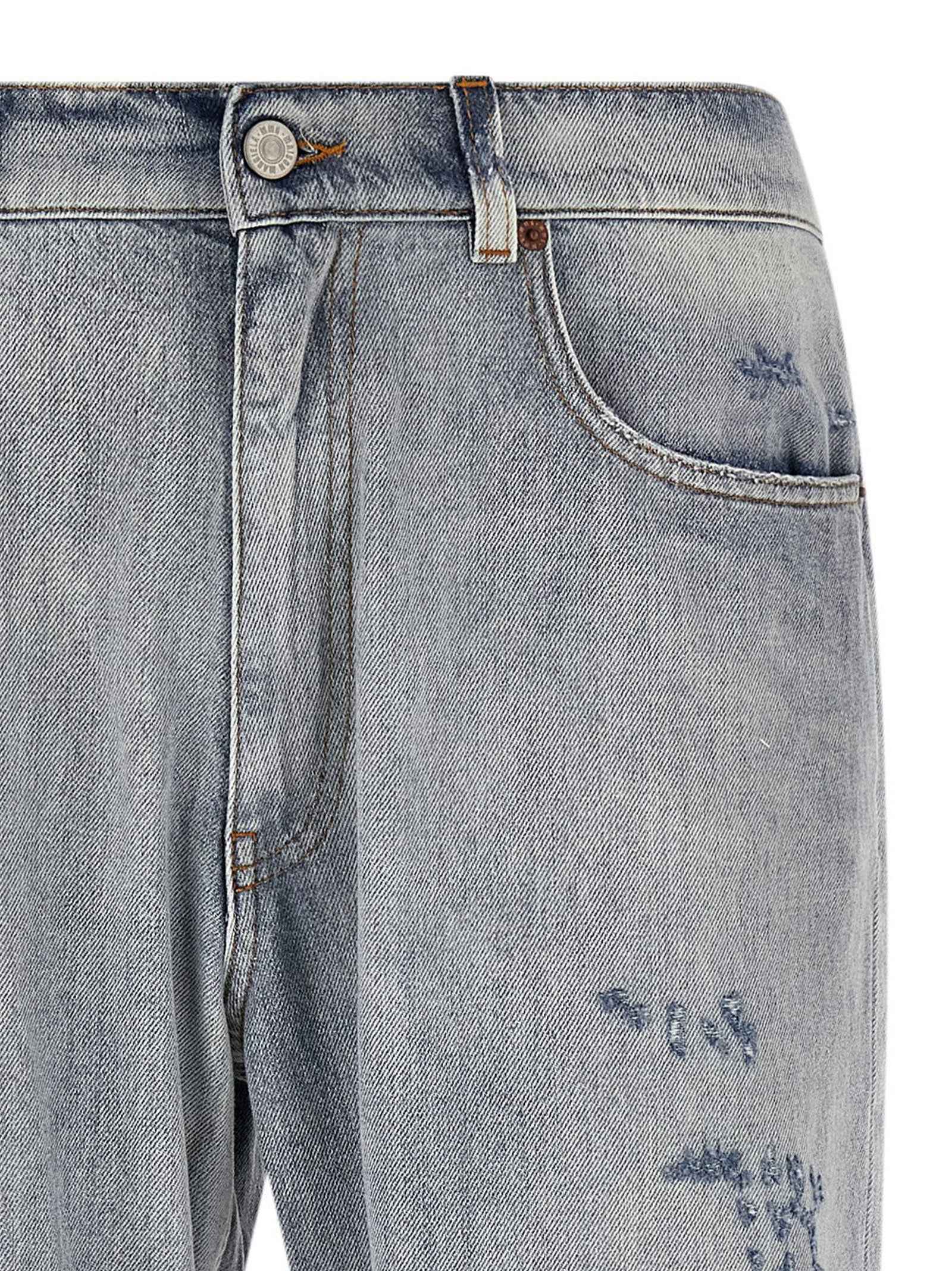 Blue Cotton Relaxed Fit Jeans