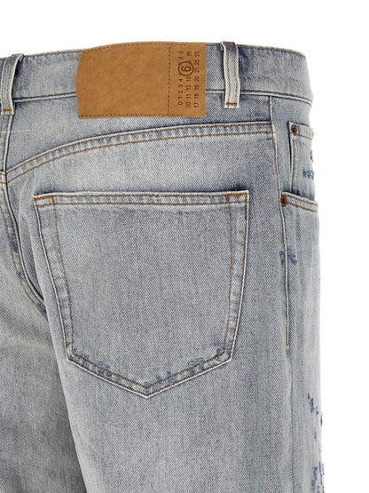 Blue Cotton Relaxed Fit Jeans