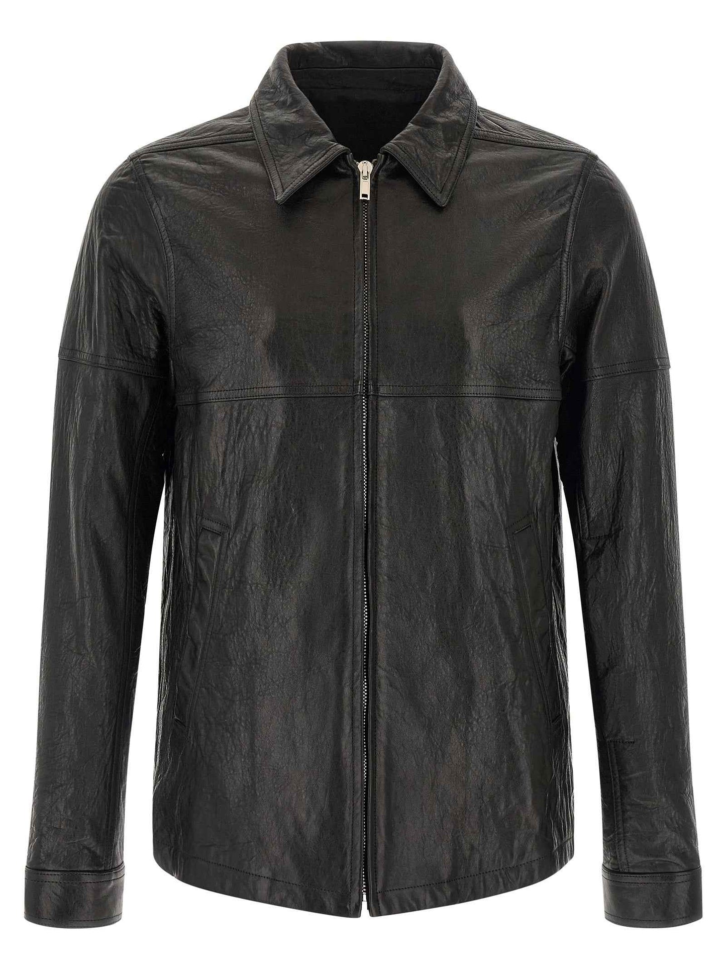 Black Lamb Leather Leather Jacket