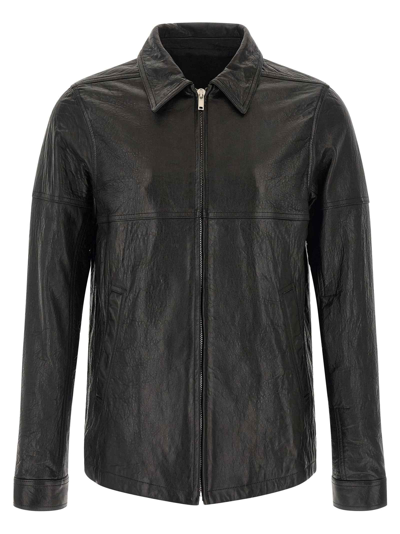 Black Lamb Leather Leather Jacket