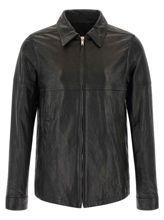 Black Lamb Leather Leather Jacket