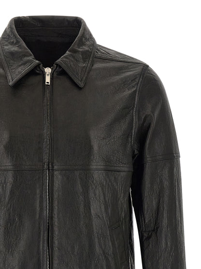 Black Lamb Leather Leather Jacket