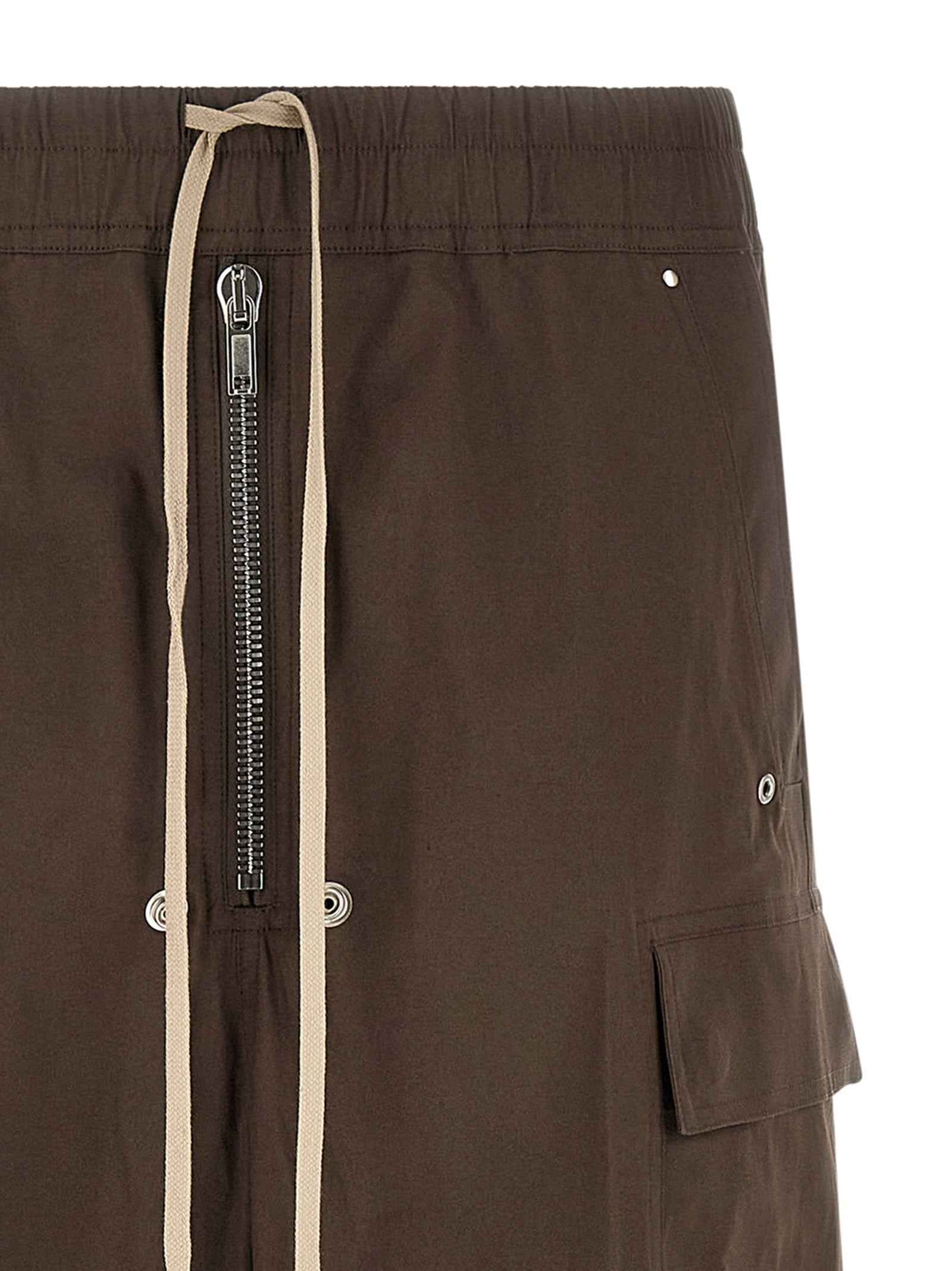 Brown Cotton Cargo Pants