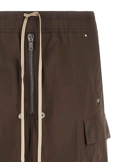 Brown Cotton Cargo Pants