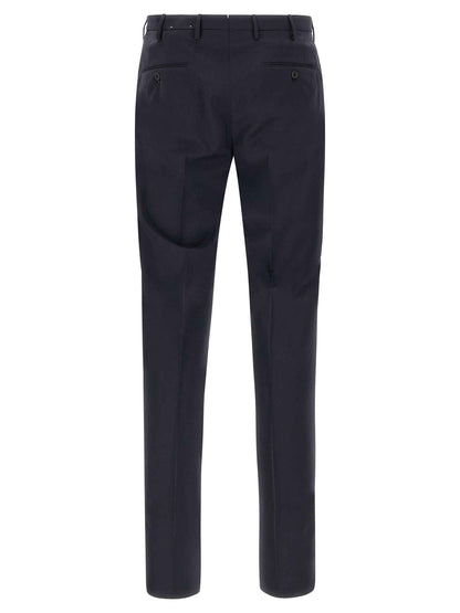 Blue Virgin Wool Dress Pants