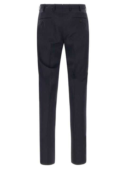 Blue Virgin Wool Dress Pants