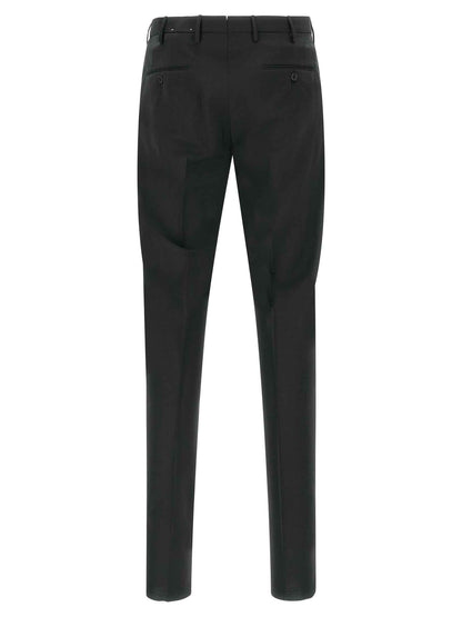 Black Virgin Wool Dress Pants