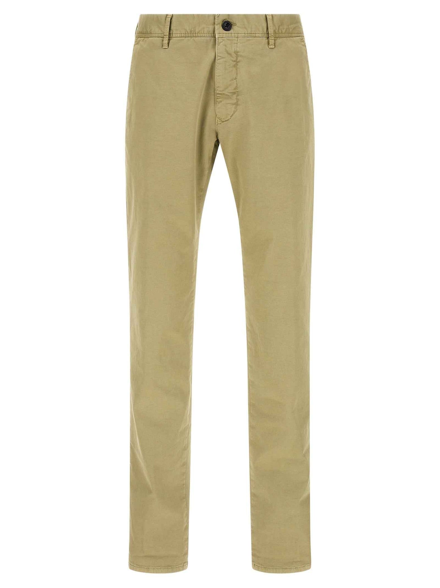 Bicolor Cotton Casual Pants
