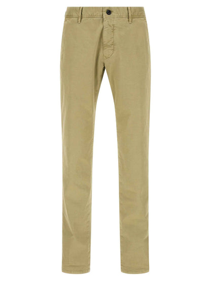 Bicolor Cotton Casual Pants