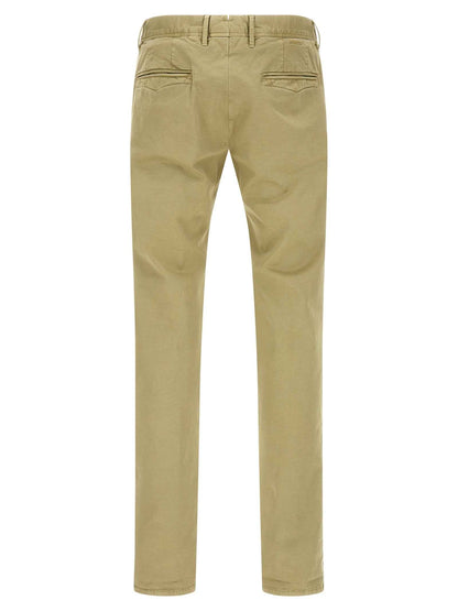 Bicolor Cotton Casual Pants