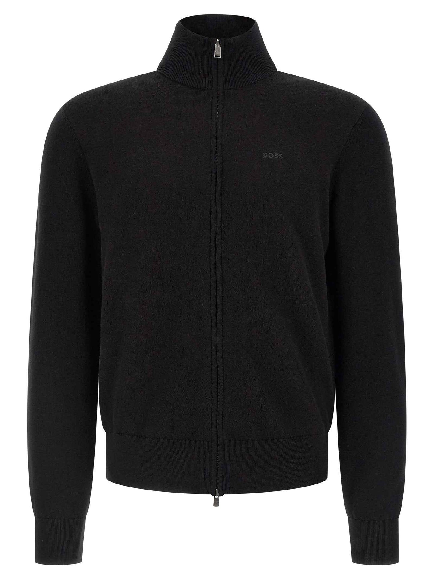 Black Cotton Cardigan