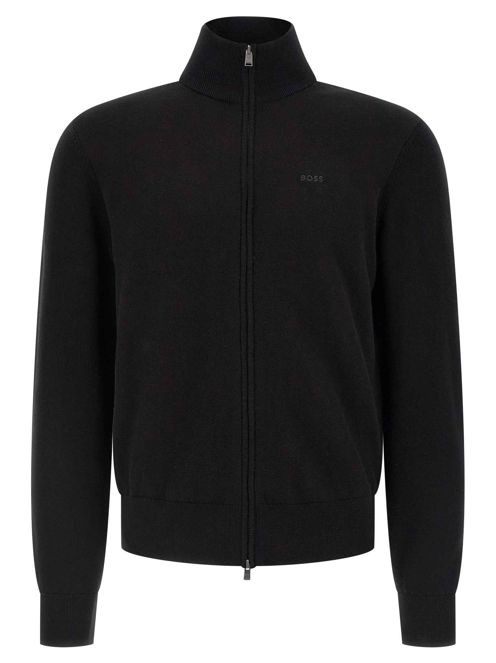 Black Cotton Cardigan