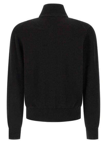 Black Cotton Cardigan