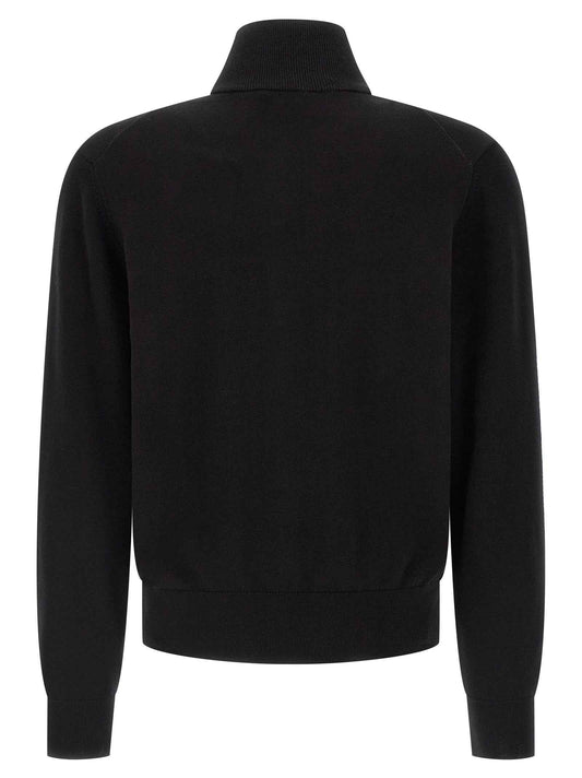 Black Cotton Cardigan