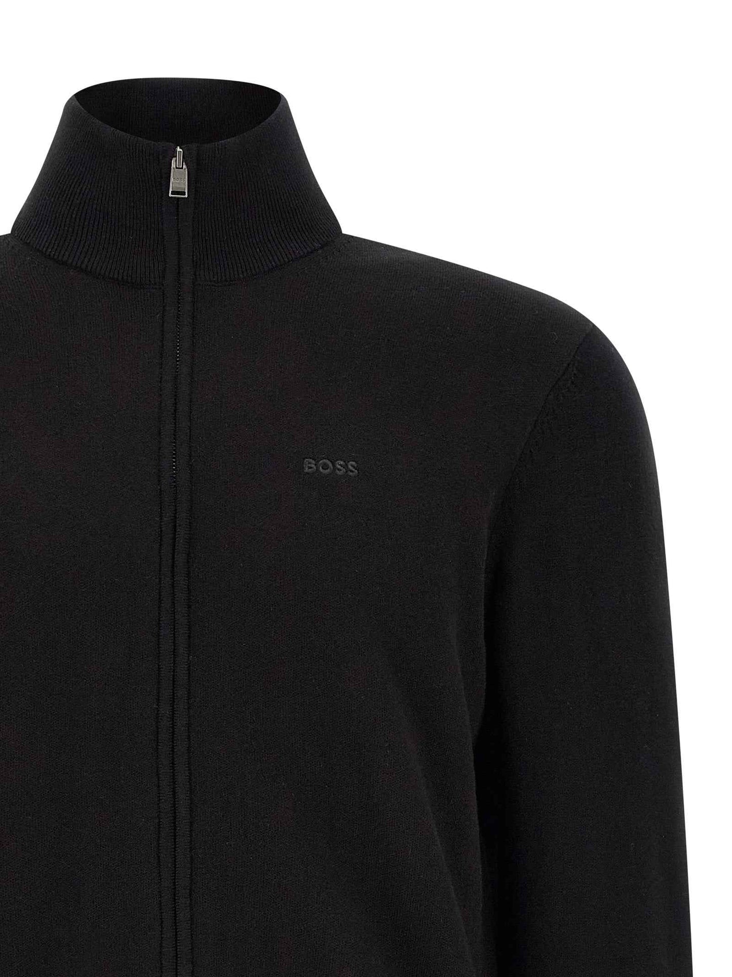 Black Cotton Cardigan