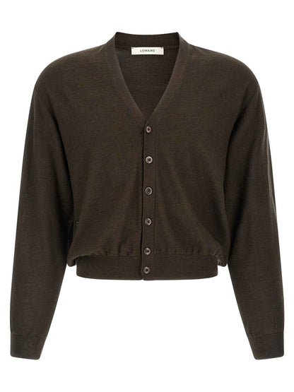 Brown Marabou Cardigan