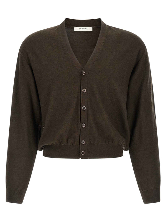 Brown Marabou Cardigan