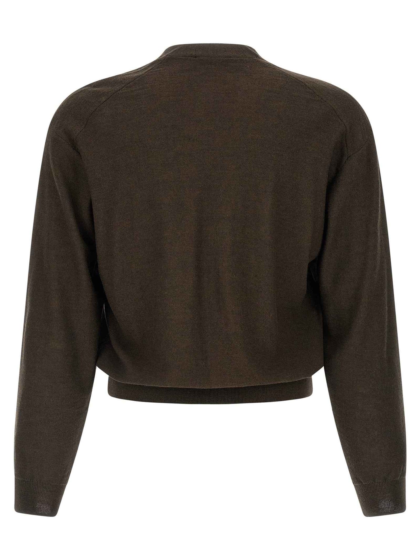 Brown Marabou Cardigan