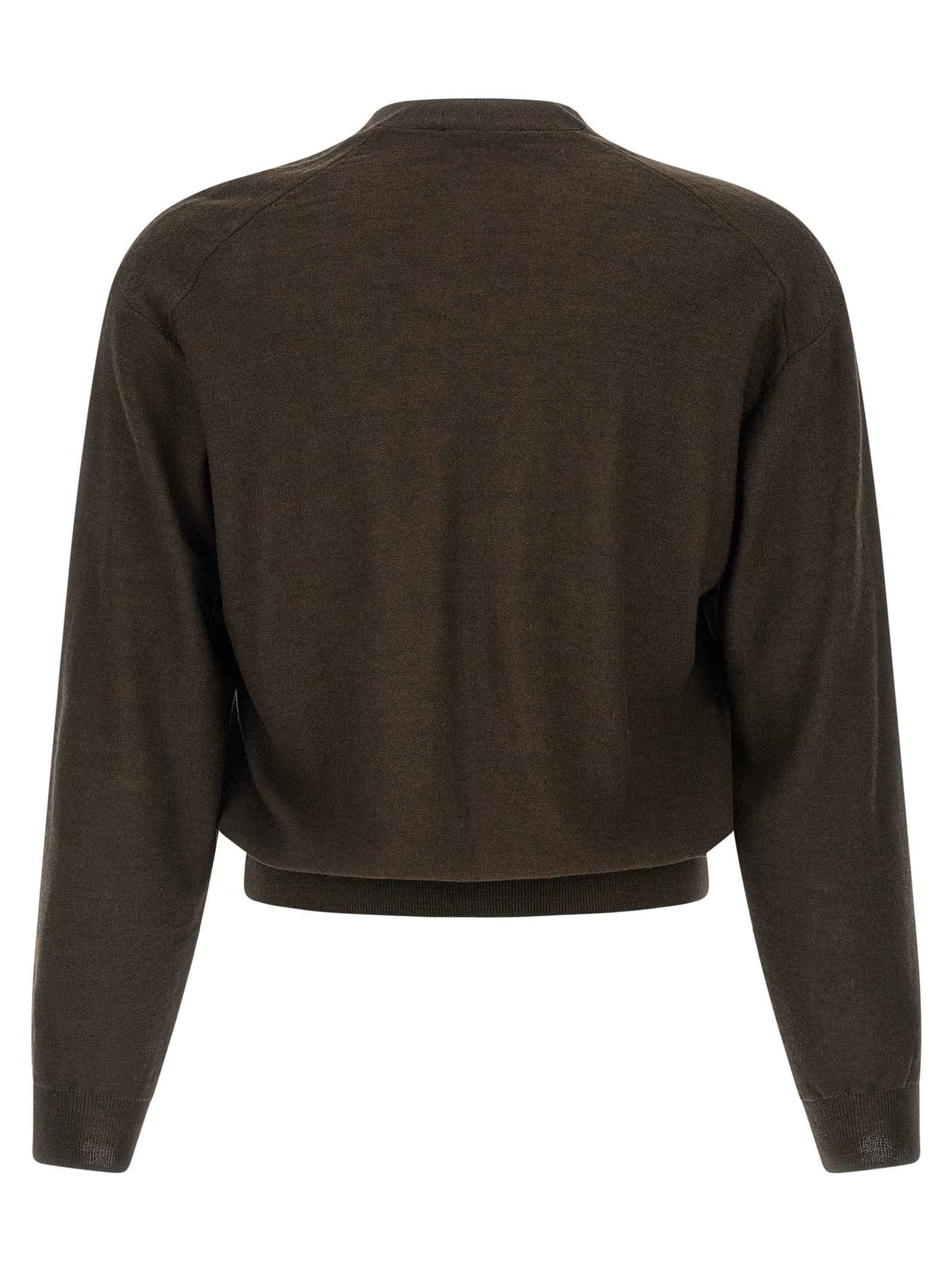Brown Marabou Cardigan
