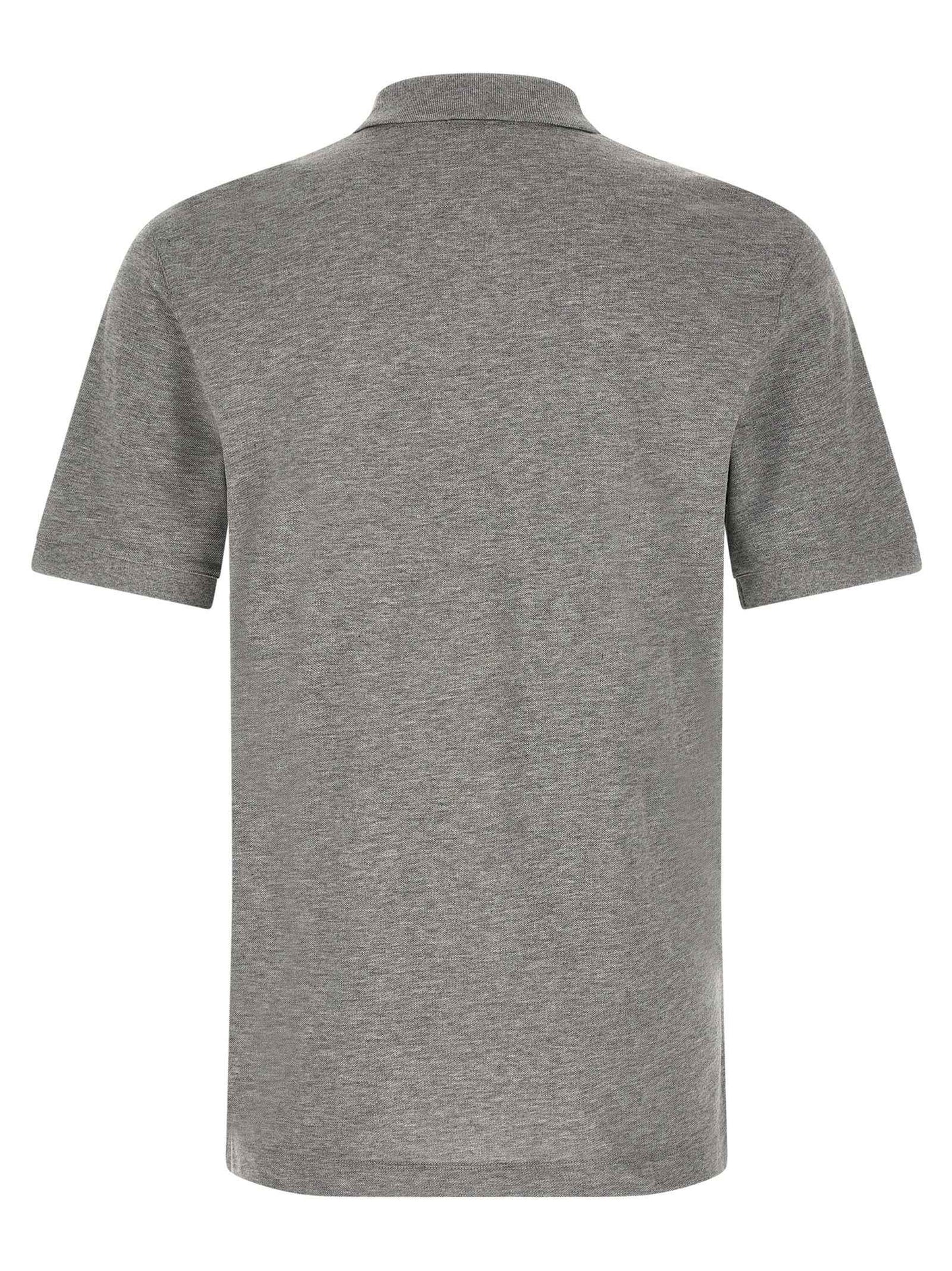 Gray Cotton Polo Shirt