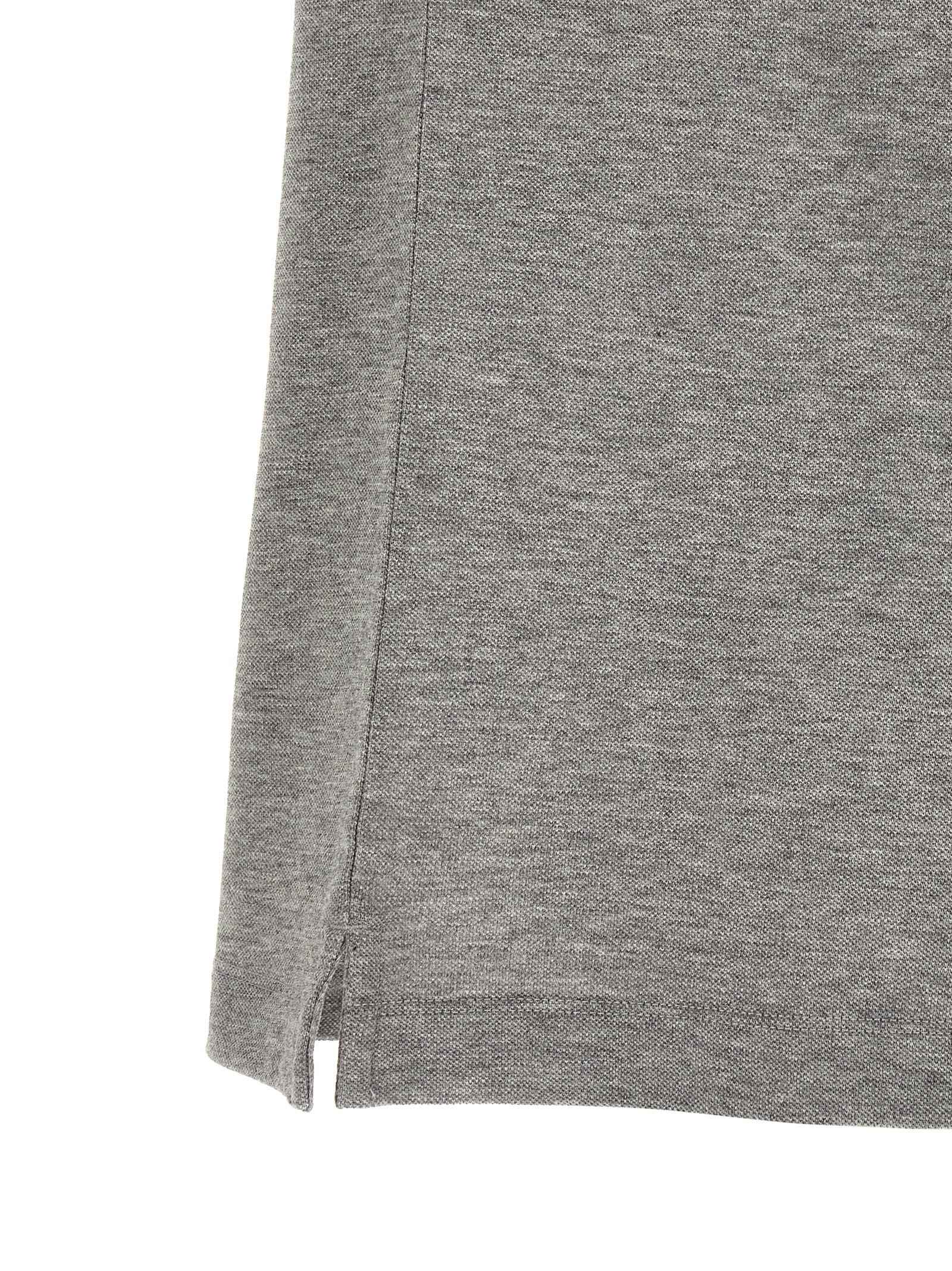 Gray Cotton Polo Shirt