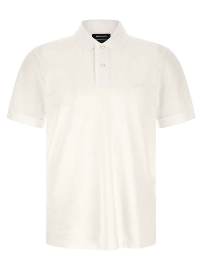 White Cotton Polo Shirt