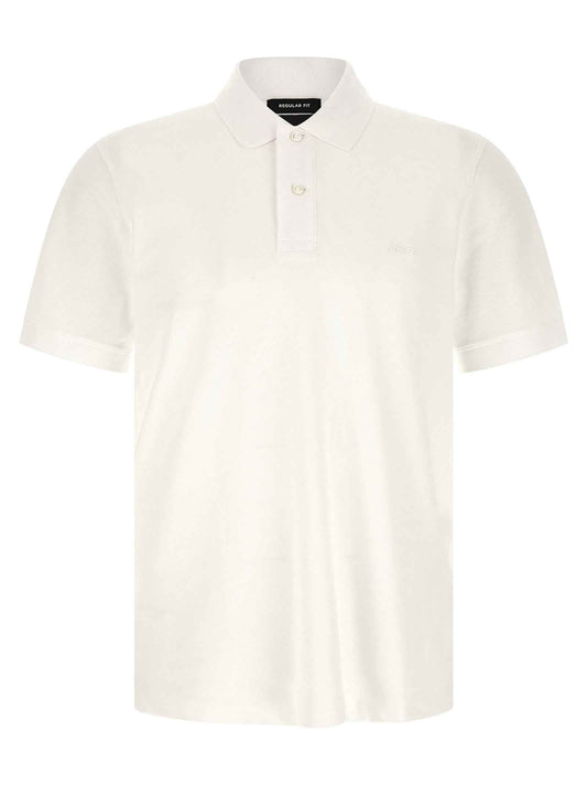 White Cotton Polo Shirt