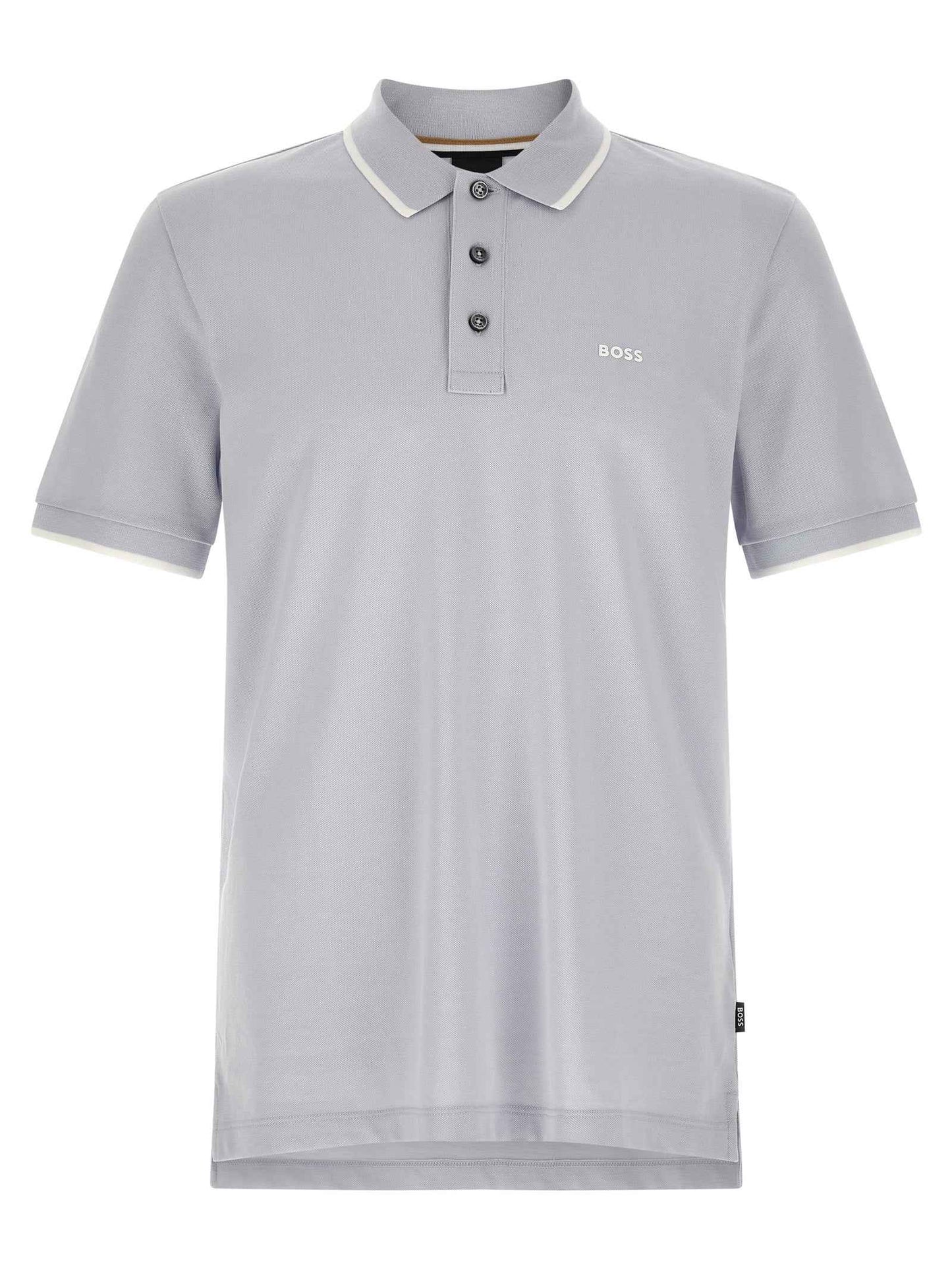 Blue Cotton Polo Shirt