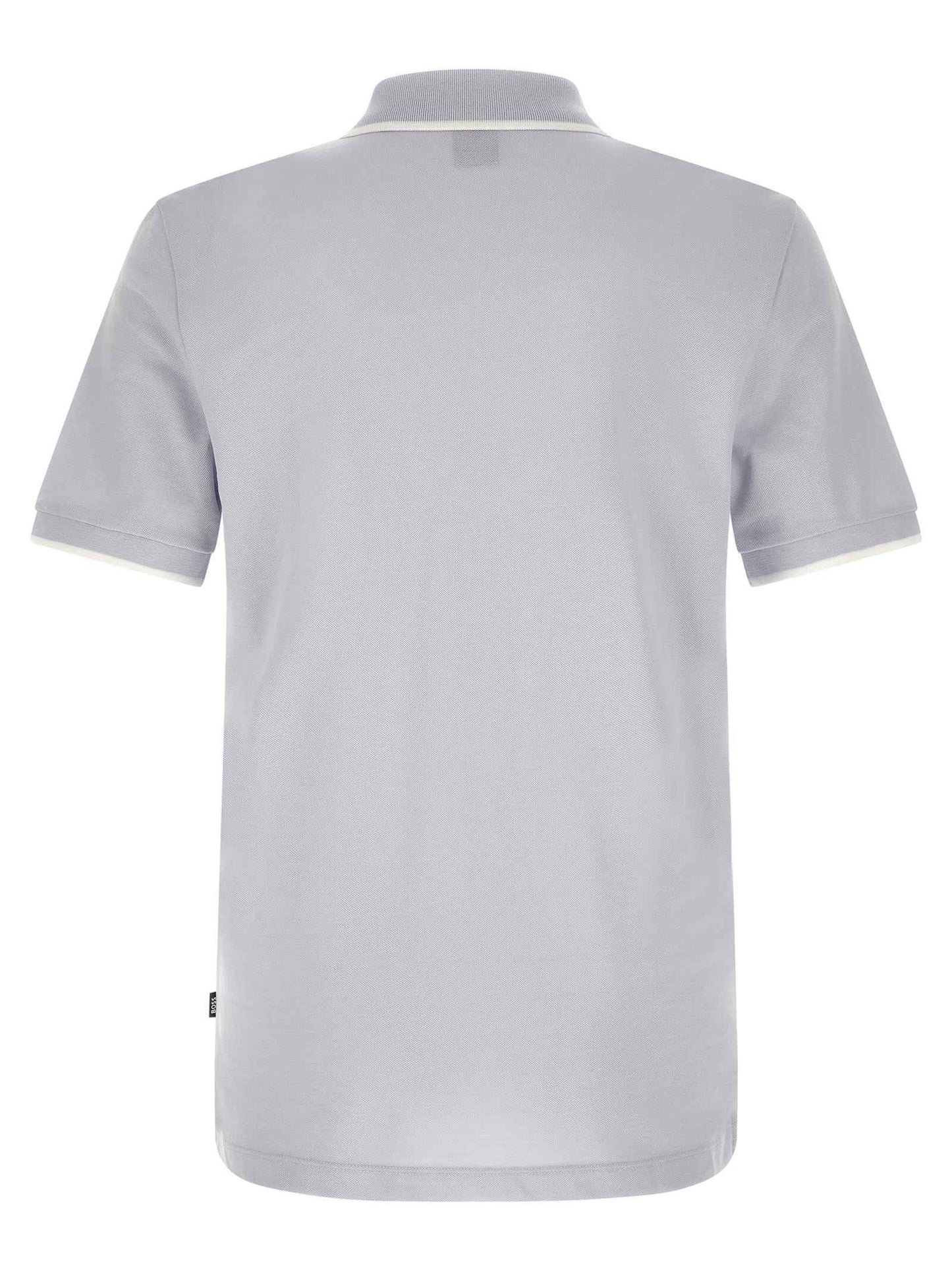 Blue Cotton Polo Shirt