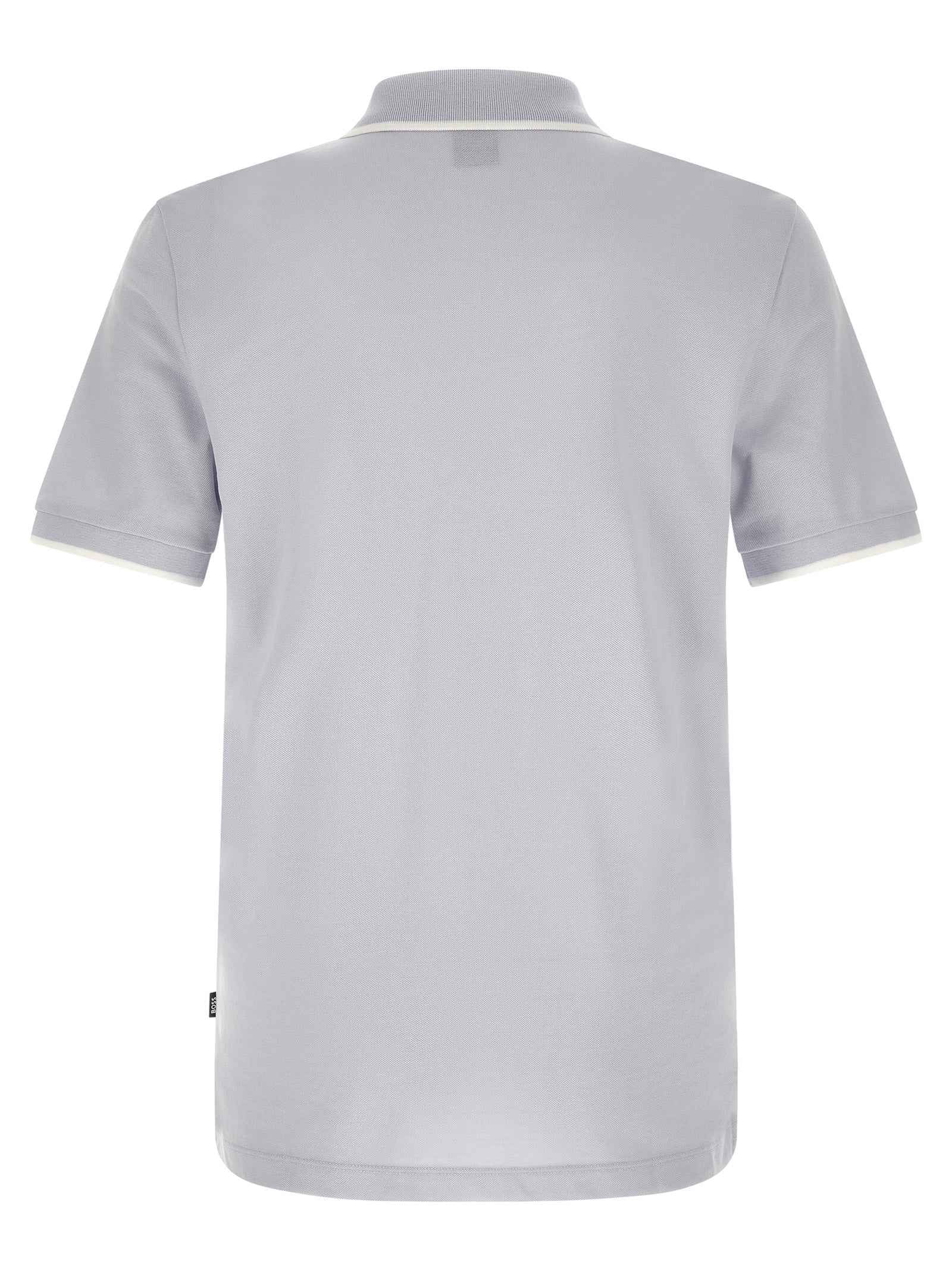 Blue Cotton Polo Shirt