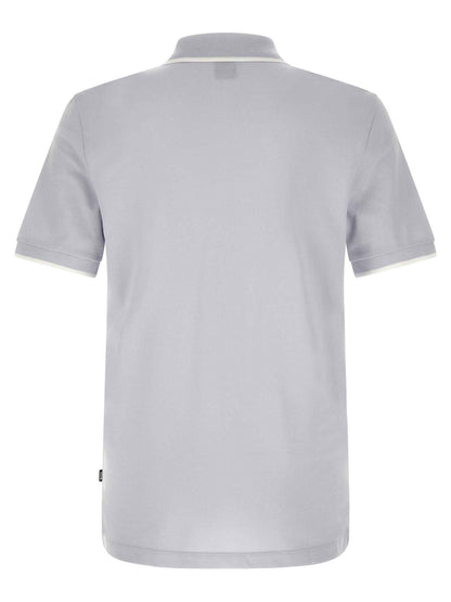 Blue Cotton Polo Shirt