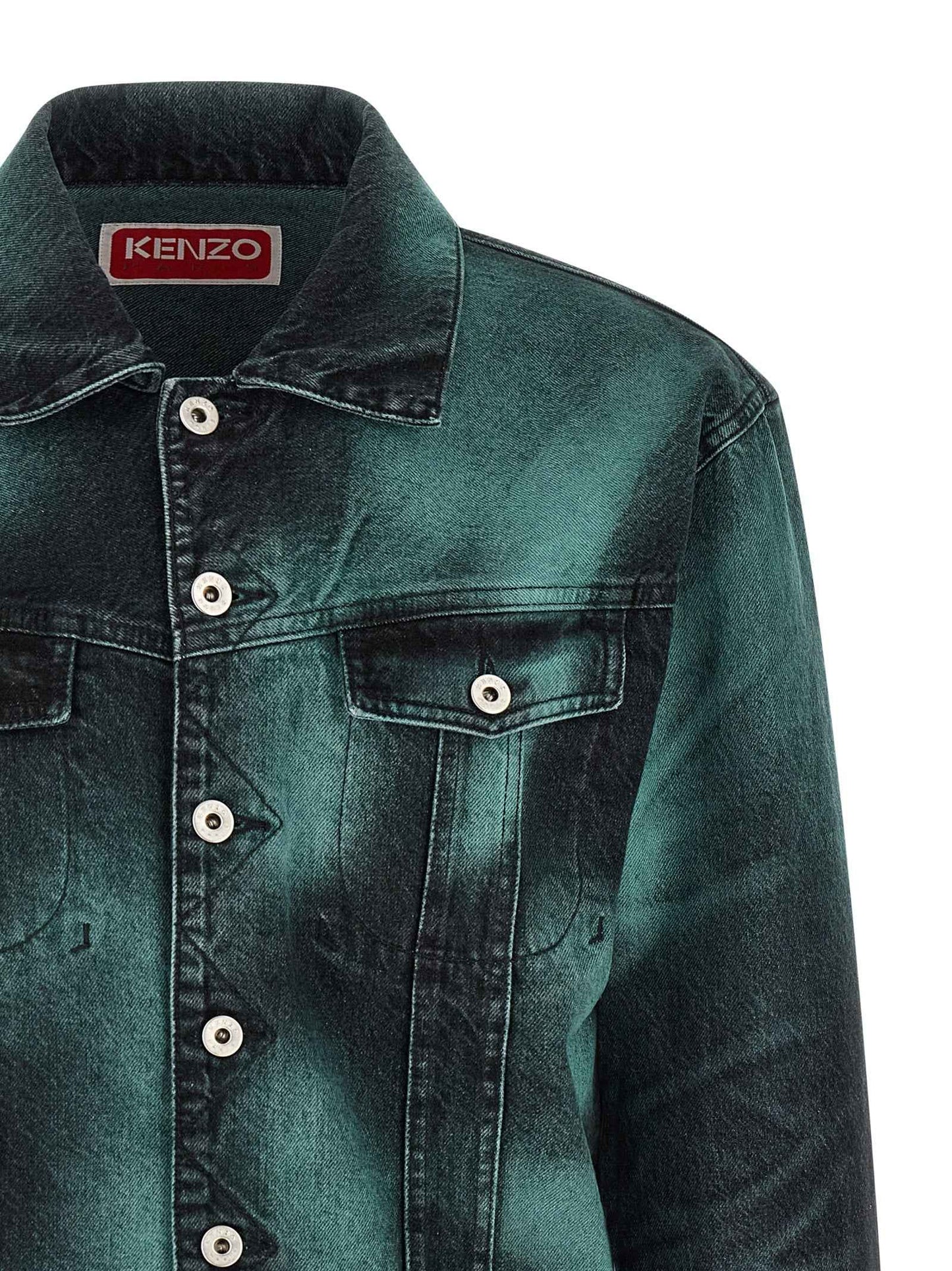 Gray Cotton Denim Jacket