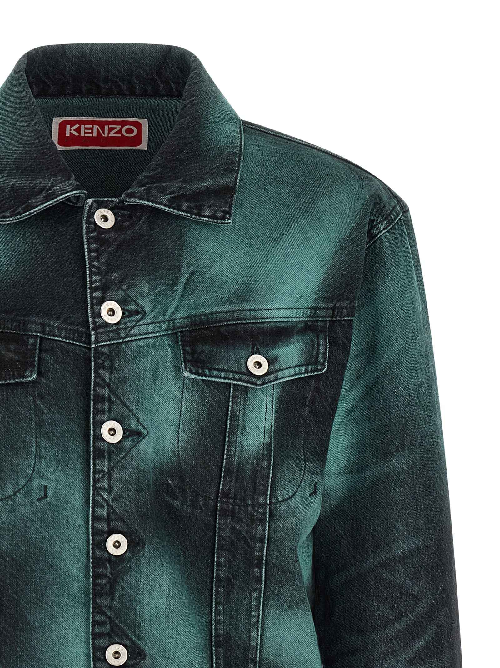 Gray Cotton Denim Jacket