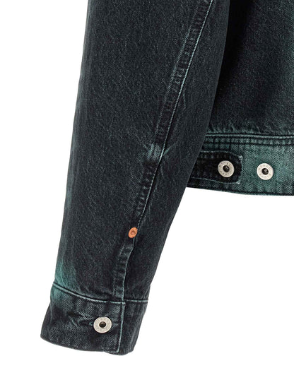 Gray Cotton Denim Jacket
