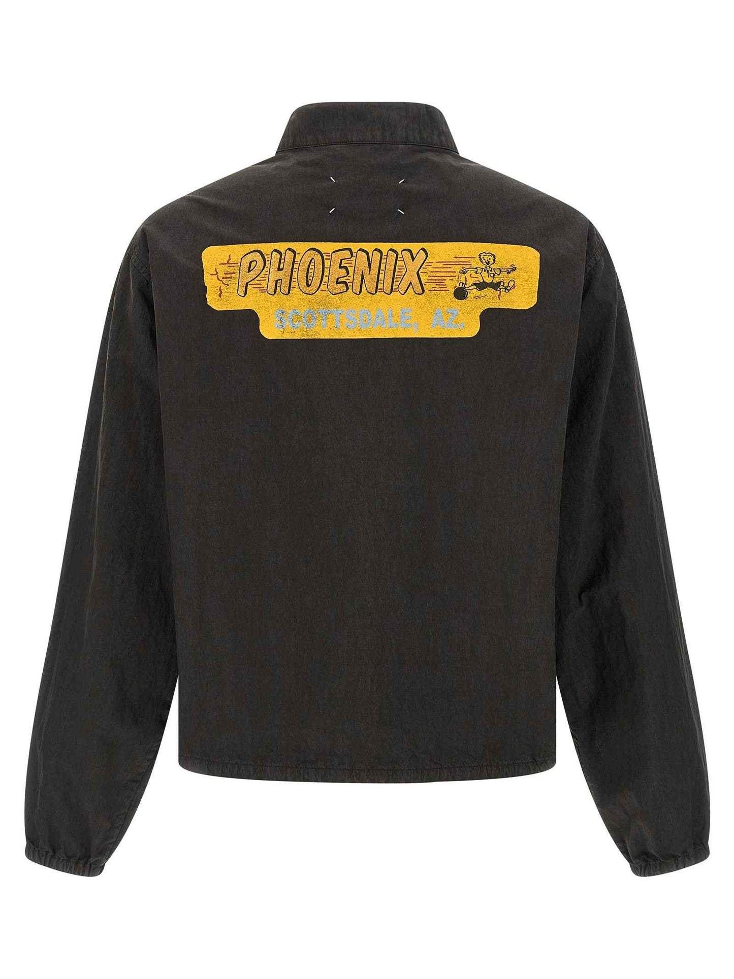 Gray Cotton Shell Jacket